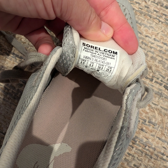 Sorel Womens Kinetic Rnegd Lace Shoes pink grey size 8.5 - Picture 4 of 5